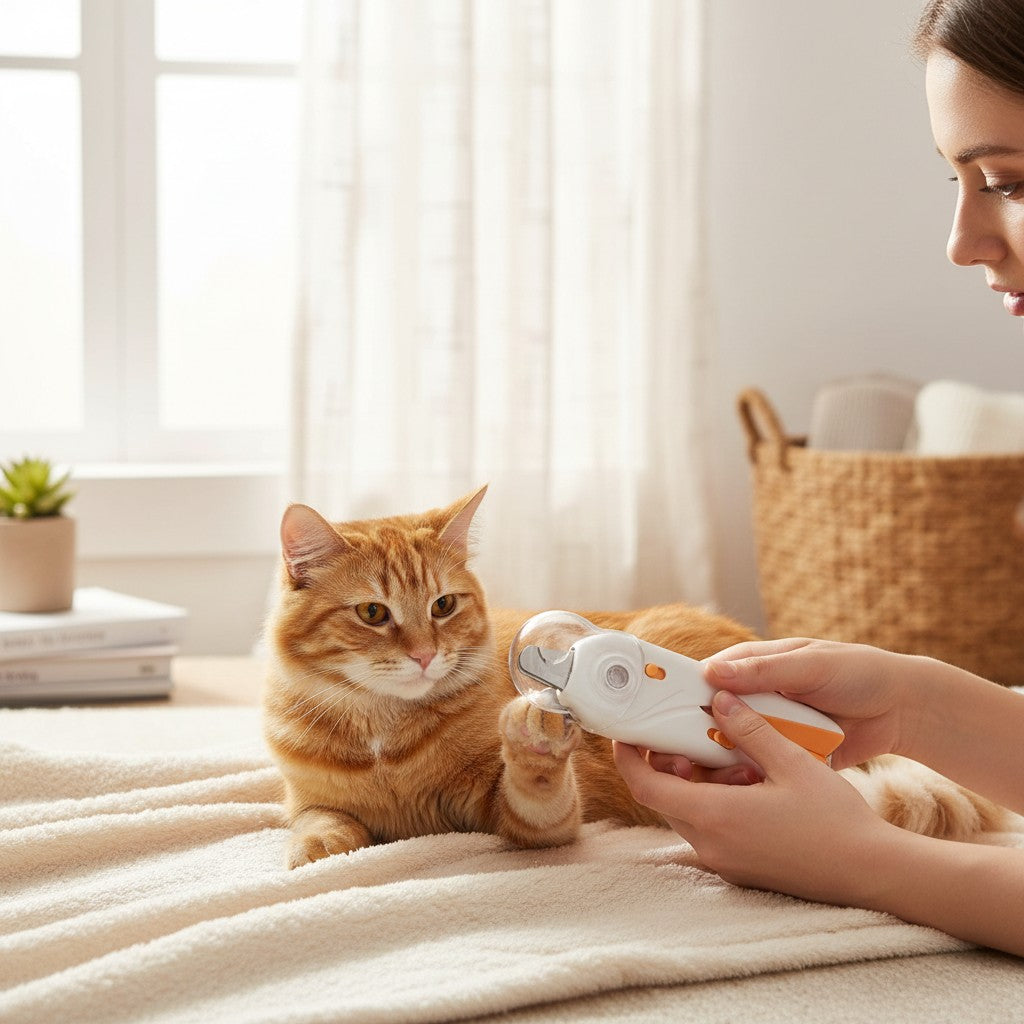 Corta Uñas para Mascotas con Luz