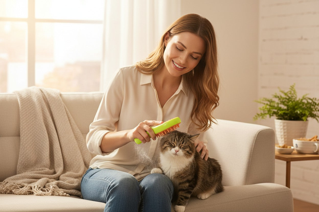 Cepillo a Vapor para Mascotas 3 en 1