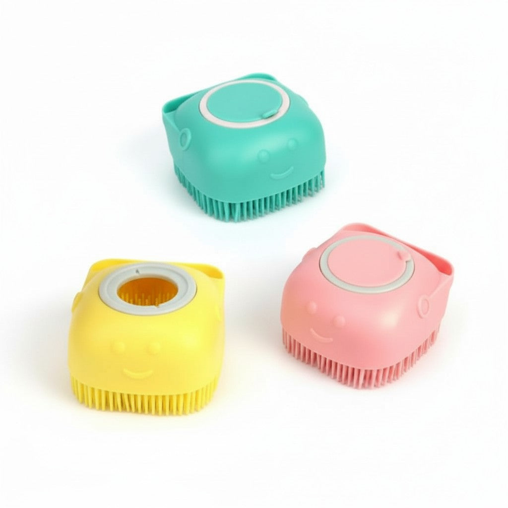 Cepillo Shampoo Masajeador para Mascotas