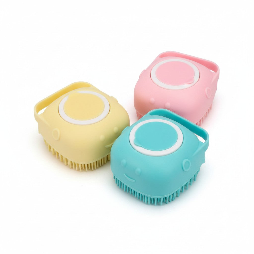 Cepillo Shampoo Masajeador para Mascotas